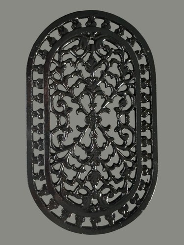 Vintage cast iron - oval, trivet