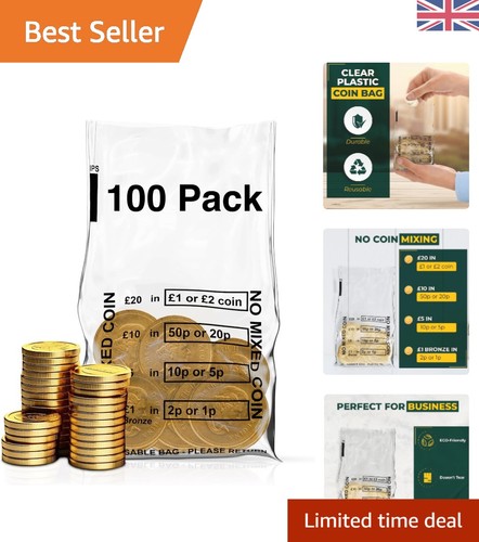 Pack 100 clear plastic - of, coin