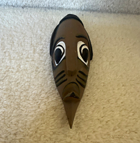 African tribal painted wooden - tribal,