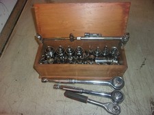 Sockets / in box, with ratchetts etc. mostly Halfords.
