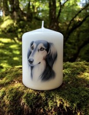 Saluki Dog Candle 8cm X 5.7cm