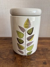 Price & Kensington Tranquility Ceramic Biscuit Barrel Container Jar Floral Leaf