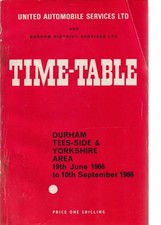 UNITED BUS TIMETABLE BOOK