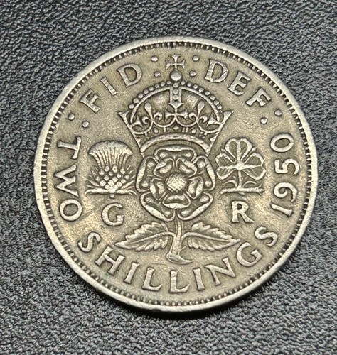 1950 two shillings coin - shillings,