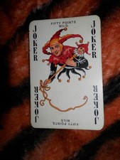Joker canasta playing card