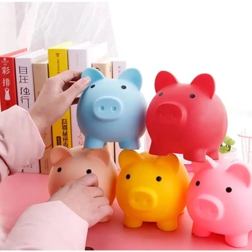 Pig shape piggy bank reusable - piggy,
