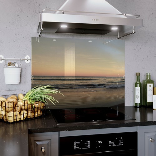 Glass splashback kitchen tile - glass,