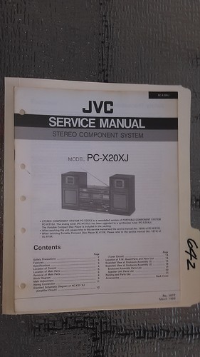 Jvc service manual - jvc, xj