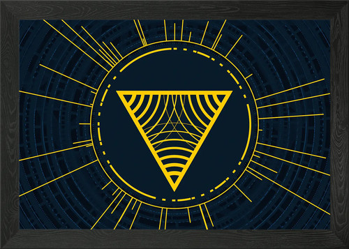 Yellow gold magic circle - yellow,