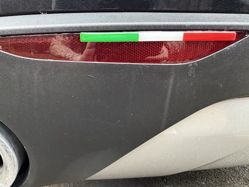 Resin italian flag sticker - italian,
