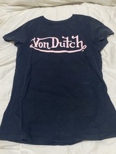 Von Dutch Ladies T-shirt (size 8) Black