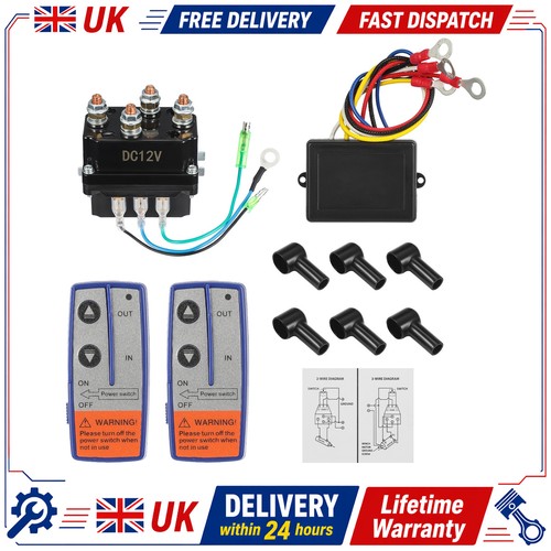 Winch solenoid relay - winch, twin