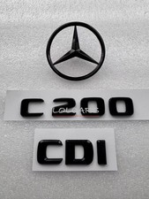 Gloss Black Rear Star & C200
