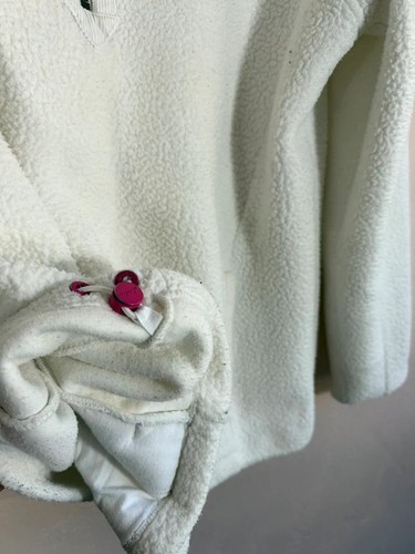 Joules white fleece half - white,
