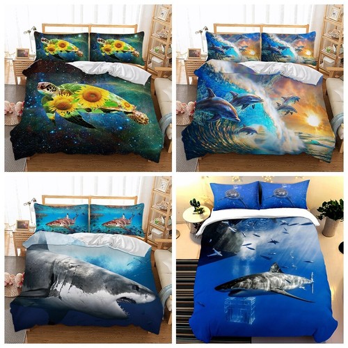 Animals shark turtle duvet - animals,