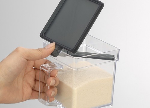 Black storage pot measuring - storage,