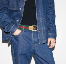 Genuine Gucci Web logo buckle