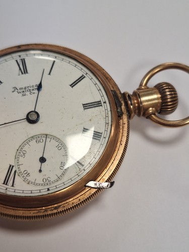 Gold plated waltham american - gold,