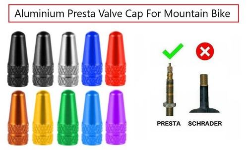 Aluminium presta valve - 4x, 2x