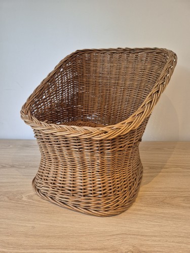 Vintage wicker accent chair - vintage,