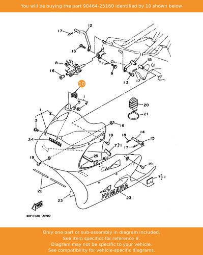 Yamaha clamp 90464 25160 - clamp,, oem