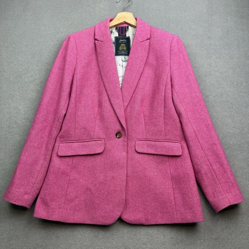 Joules tweed jacket pink - joules, uk