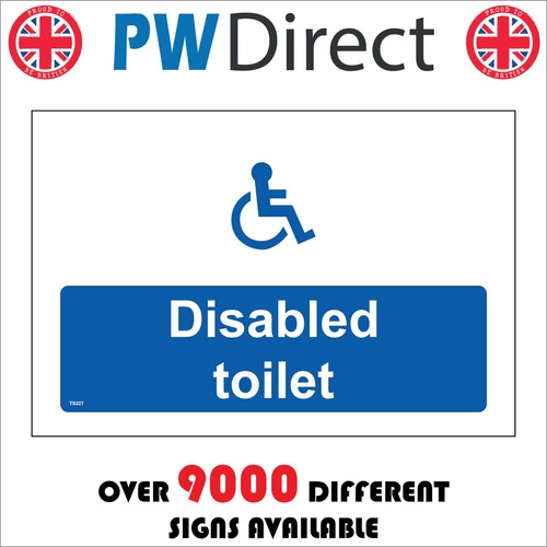 Sign disabled toilet bathroom - disabled,