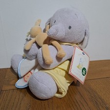 BOOTS HUMPHREY'S CORNER PLUSH MUSICAL BABY SOFT TOY YELLOW DUNGAREES MOP 2004 