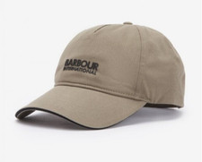 Mens Barbour  International Buxton Baseball Cap Beige Hat Strapback OSFM BNWT