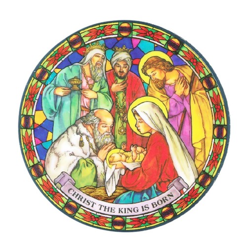Christmas suncatcher stained - christmas,