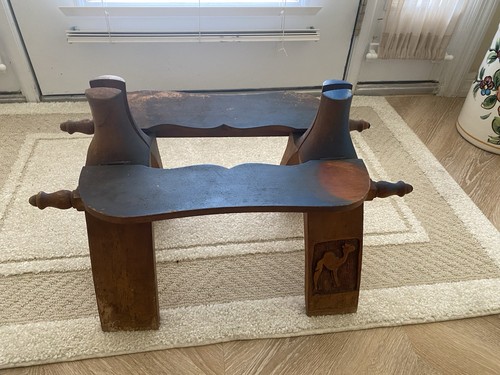 Vintage wooden camel - wooden,