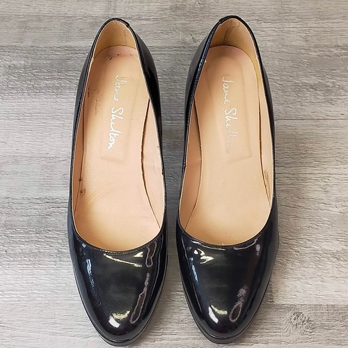 Black patent court - court, shoes