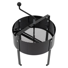 Rotary Garden Soil Sieve 18L Heavy Duty Steel Rotating Compost Sifter Riddle  