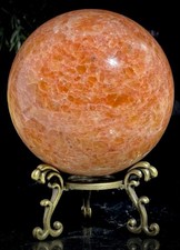 Orange Calcite Crystal Ball