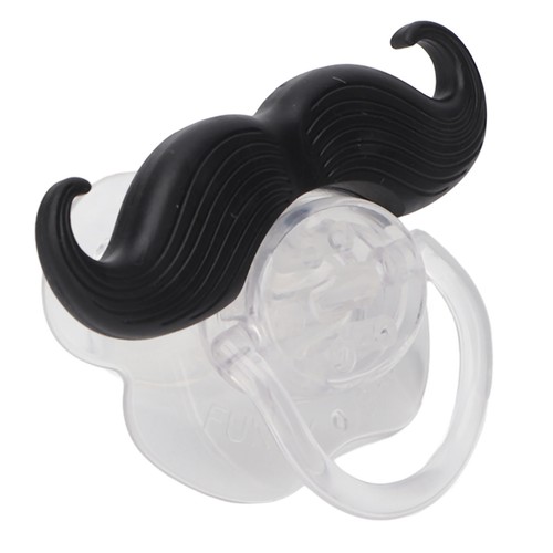 Funny mustache pacifier safe - mustache,