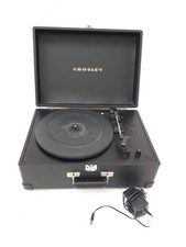 Crosley CR6249A-TA Briefcase Style Record Player In Black 