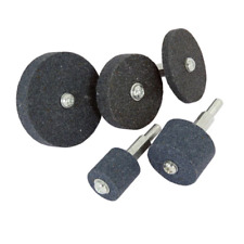 5pc Grinding Stone Wheel Set With 1/4" Round Shank Fine & Course Grit