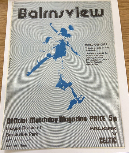 Falkirk celtic 04 74 - , 27-04-74