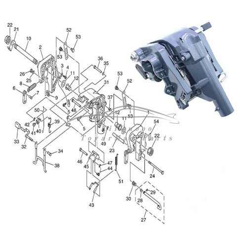 63v 43311 outboard swivel - 63v-43311,