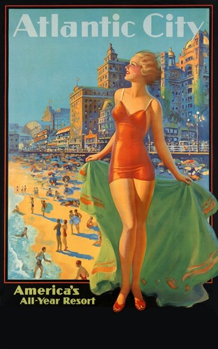 Atlantic city art - (1936), print
