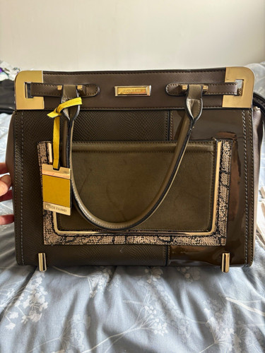 River island brown faux - island,