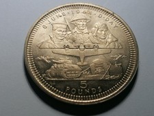 Gibraltar 1994 D-Day  £5 Coin. 