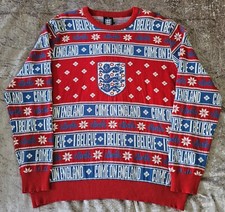 PRIMARK FOOTBALL ASSOCIATION - ENGLAND JUMPER - COTTON MIX - MENS SIZE 2XL (C1)