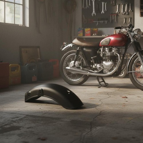 Motorcycle rear mudguard retro - motorcycle,