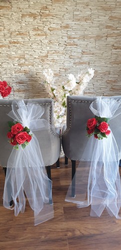 Wedding church red pew - wedding,