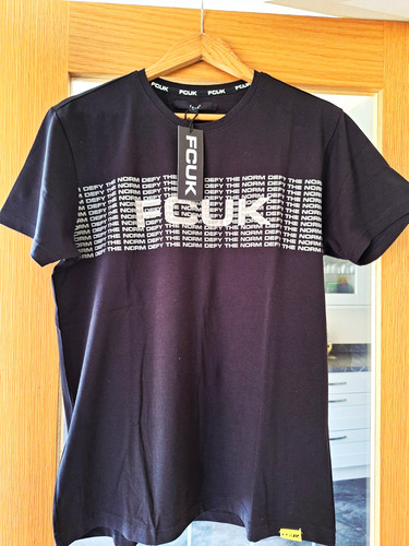 Fcuk men black graphic - fcuk, print
