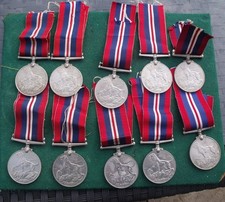 TEN GENUINE WW2 FULL SIZE BRITISH WAR MEDALS.