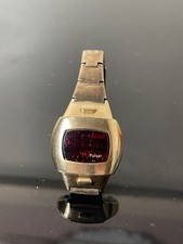 Vintage Rare Time Computer Pulsar Watch 2407-2 LED 14K Gold-Filled Working!