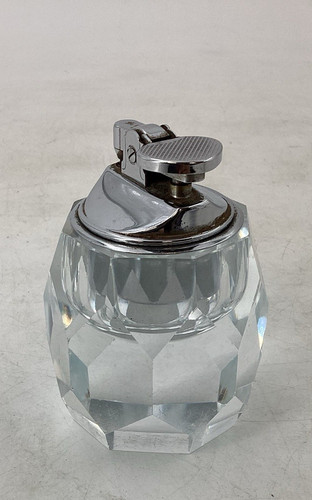Hand cut clear crystal glass - clear,