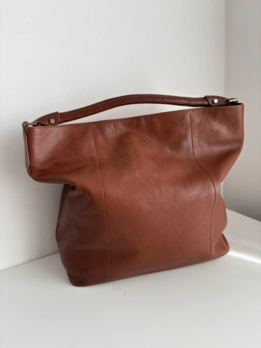 Joules large brown leather